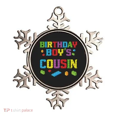 Master Builder Birthday Boy's Cousin Building Bricks Blocks Ornament