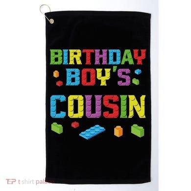 Master Builder Birthday Boy's Cousin Building Bricks Blocks Golf Towel