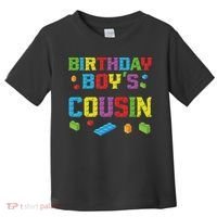 Master Builder Birthday Boy's Cousin Building Bricks Blocks Toddler T-Shirt thumb 0