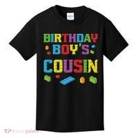 Master Builder Birthday Boy's Cousin Building Bricks Blocks Kids T-Shirt thumb 0