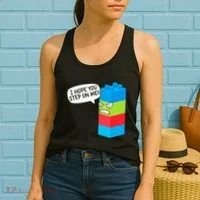 Master Builder Bricks Blocks Play Toy Women's Tank Top thumb 2