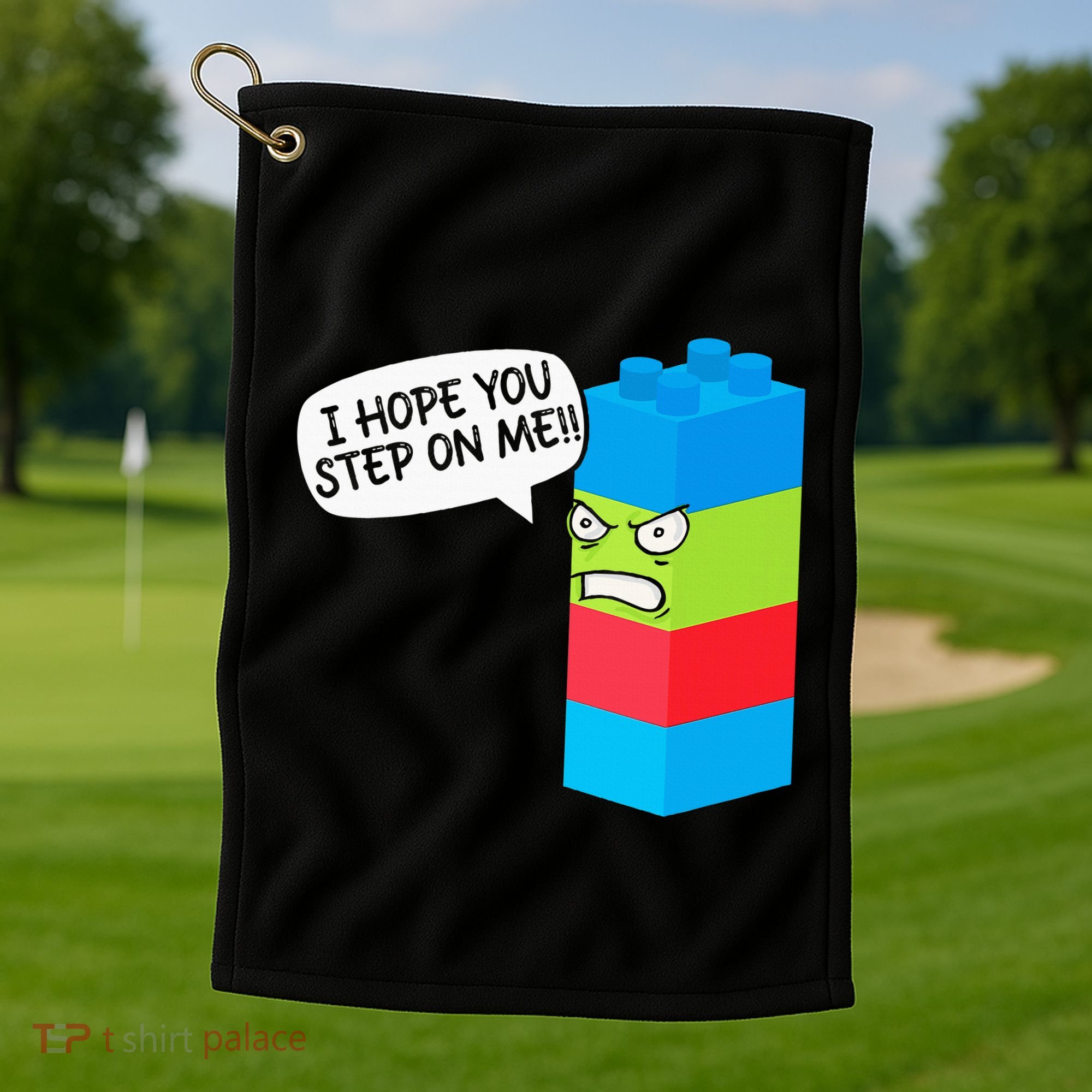 Master Builder Bricks Blocks Play Toy Golf Towel