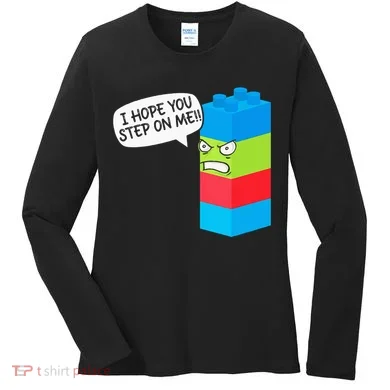 Master Builder Bricks Blocks Play Toy Women's Long Sleeve Shirt