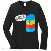 Master Builder Bricks Blocks Play Toy Women's Long Sleeve Shirt thumb 0