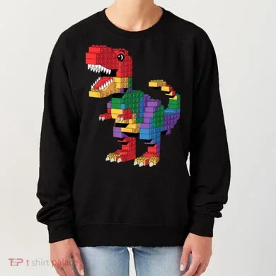 Master Builder Building Bricks Dinosaur T-Rex Women's Sweatshirt