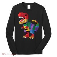 Master Builder Building Bricks Dinosaur T-Rex Long Sleeve Shirt thumb 0