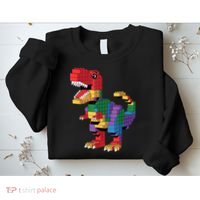 Master Builder Building Bricks Dinosaur T-Rex Sweatshirt thumb 2