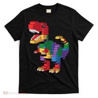 Master Builder Building Bricks Dinosaur T-Rex T-Shirt thumb 0