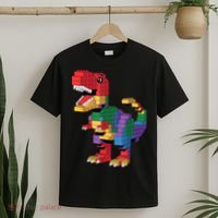 Master Builder Building Bricks Dinosaur T-Rex T-Shirt thumb 2