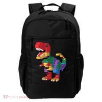 Master Builder Building Bricks Dinosaur T-Rex Backpack thumb 0
