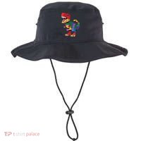 Master Builder Building Bricks Dinosaur T-Rex Bucket Hat thumb 0