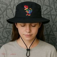 Master Builder Building Bricks Dinosaur T-Rex Bucket Hat thumb 3