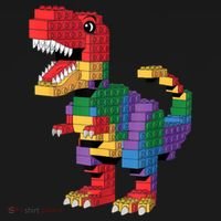 Master Builder Building Bricks Dinosaur T-Rex Bucket Hat thumb 4