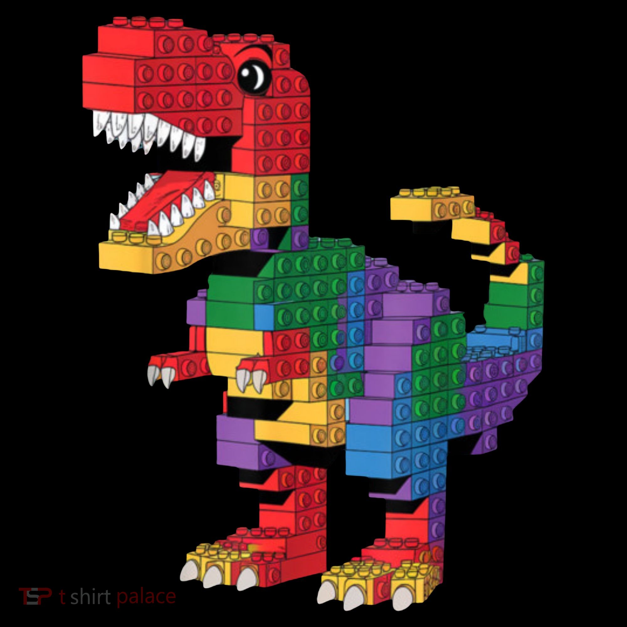 Master Builder Building Bricks Dinosaur T-Rex Coffee Mug