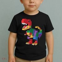 Master Builder Building Bricks Dinosaur T-Rex Toddler T-Shirt thumb 2