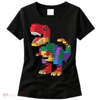 Master Builder Building Bricks Dinosaur T-Rex Women's T-Shirt thumb 0