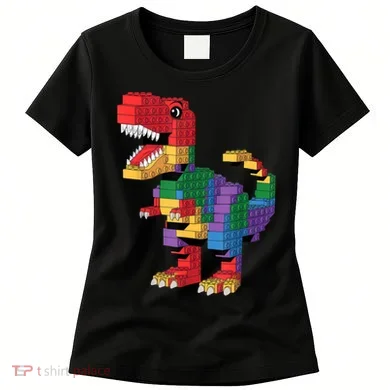 Master Builder Building Bricks Dinosaur T-Rex Women's T-Shirt