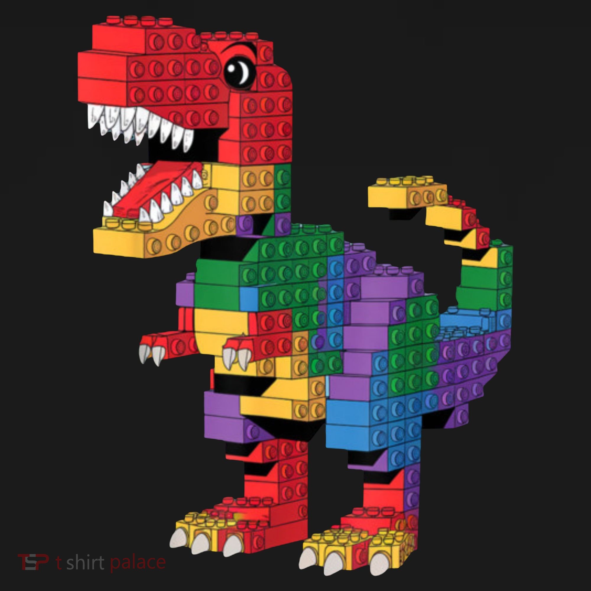 Master Builder Building Bricks Dinosaur T-Rex Women's T-Shirt