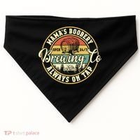 Mama Boobery Breastfeeding Brewery New Mom Brewing Co Retro USA-Made Doggie Bandana thumb 0