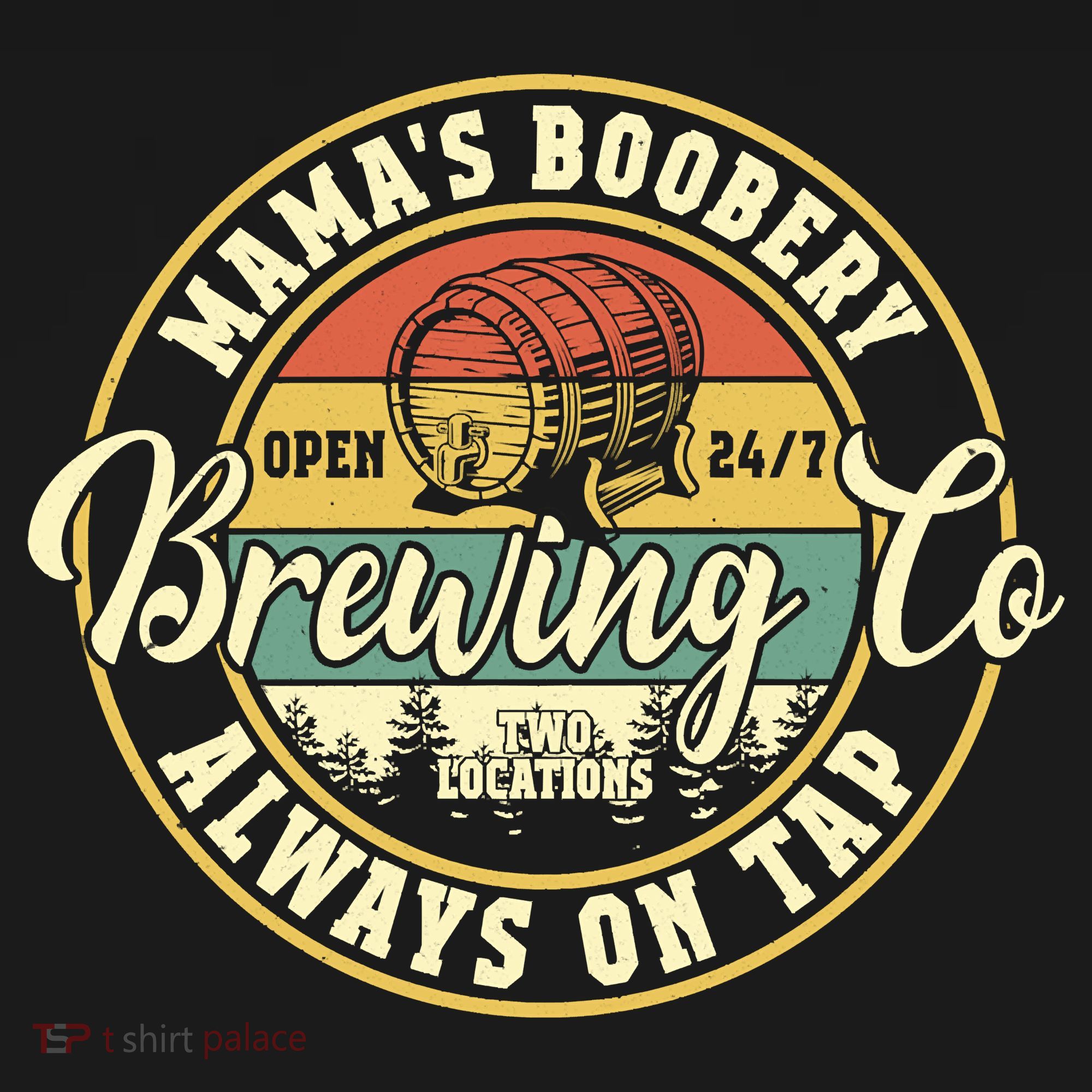 Mama Boobery Breastfeeding Brewery New Mom Brewing Co Retro Sweatshirt