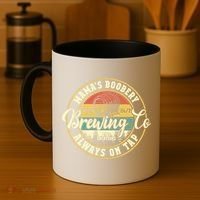 Mama Boobery Breastfeeding Brewery New Mom Brewing Co Retro Coffee Mug thumb 4