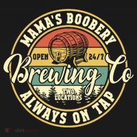 Mama Boobery Breastfeeding Brewery New Mom Brewing Co Retro Coaster thumb 2