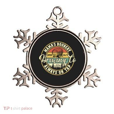 Mama Boobery Breastfeeding Brewery New Mom Brewing Co Retro Ornament