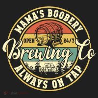 Mama Boobery Breastfeeding Brewery New Mom Brewing Co Retro Hat thumb 2