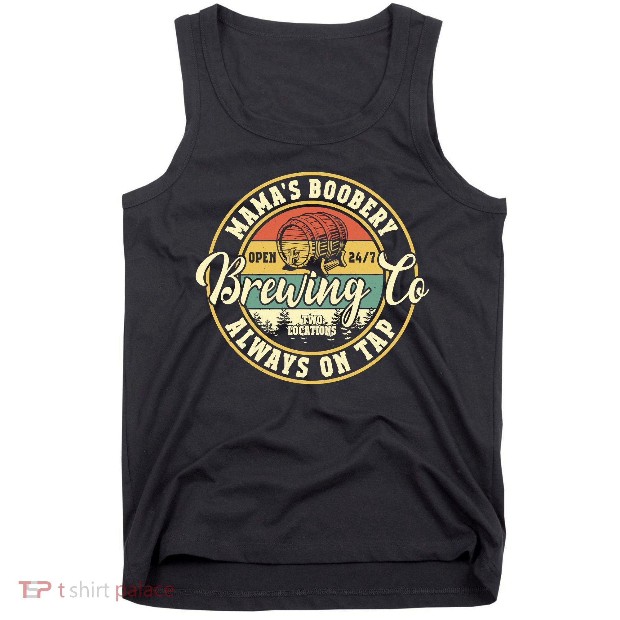 Mama Boobery Breastfeeding Brewery New Mom Brewing Co Retro Tank Top