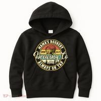 Mama Boobery Breastfeeding Brewery New Mom Brewing Co Retro Kids Hoodie thumb 0