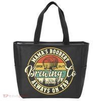 Mama Boobery Breastfeeding Brewery New Mom Brewing Co Retro Tote Bag thumb 0