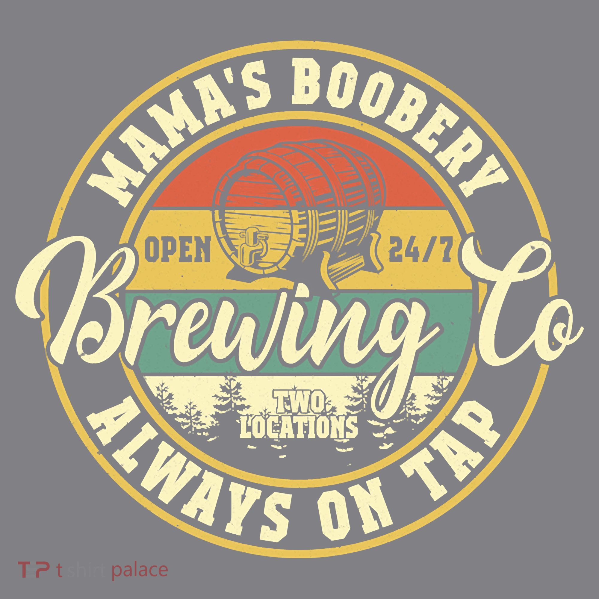 Mama Boobery Breastfeeding Brewery New Mom Brewing Co Retro Doggie Tank