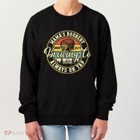 Mama Boobery Breastfeeding Brewery New Mom Brewing Co Retro Women's Sweatshirt thumb 0