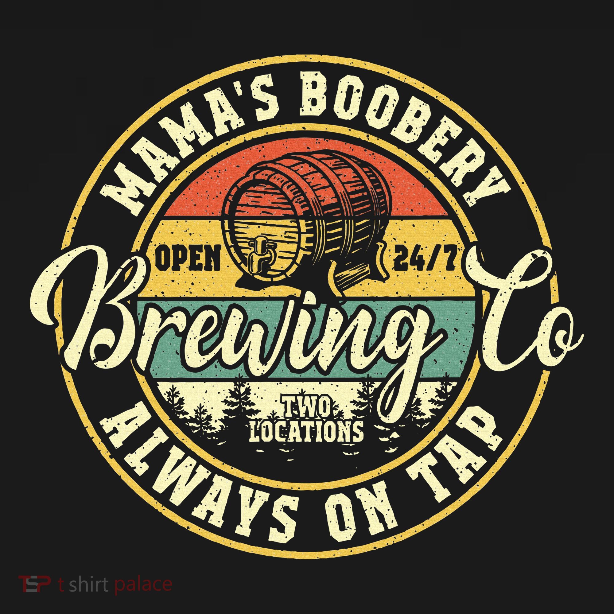 Mama Boobery Breastfeeding Brewery New Mom Brewing Co Retro Sweatshirt