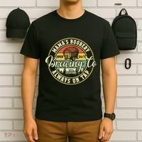 Mama Boobery Breastfeeding Brewery New Mom Brewing Co Retro T-Shirt thumb 6