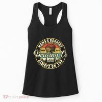 Mama Boobery Breastfeeding Brewery New Mom Brewing Co Retro Women's Tank Top thumb 0