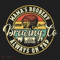 Mama Boobery Breastfeeding Brewery New Mom Brewing Co Retro Hat thumb 2