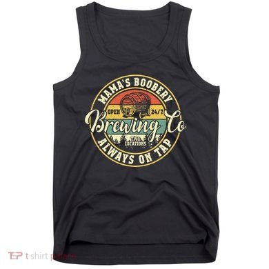 Mama Boobery Breastfeeding Brewery New Mom Brewing Co Retro Tank Top