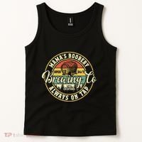 Mama Boobery Breastfeeding Brewery New Mom Brewing Co Retro Tank Top thumb 2