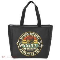 Mama Boobery Breastfeeding Brewery New Mom Brewing Co Retro Tote Bag thumb 0