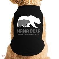 Mama Bear Brain Tumor Awareness Shirt For Women Men Doggie Tank thumb 0