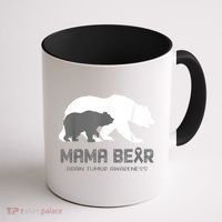 Mama Bear Brain Tumor Awareness Shirt For Women Men Coffee Mug thumb 1