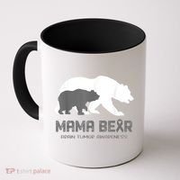 Mama Bear Brain Tumor Awareness Shirt For Women Men Coffee Mug thumb 0