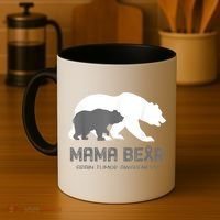 Mama Bear Brain Tumor Awareness Shirt For Women Men Coffee Mug thumb 4