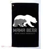 Mama Bear Brain Tumor Awareness Shirt For Women Men Golf Towel thumb 0