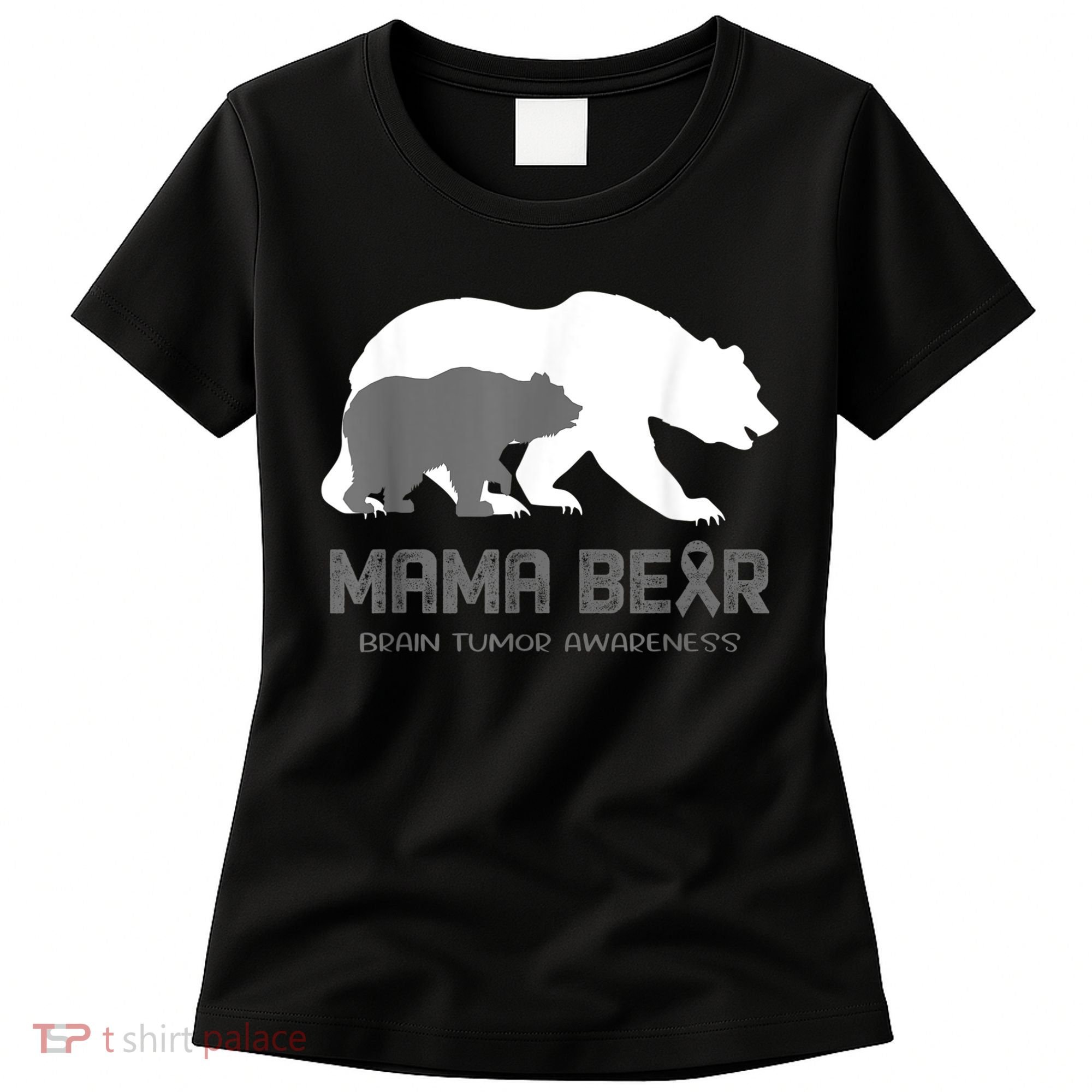 Mama Bear Brain Tumor Awareness Shirt For Women Men Women's T-Shirt