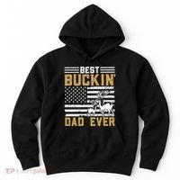 Men Best Buckin Dad Ever Deer Hunting Bucking Fathers Day Gift Hoodie thumb 0