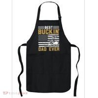 Men Best Buckin Dad Ever Deer Hunting Bucking Fathers Day Gift Apron thumb 0