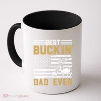 Men Best Buckin Dad Ever Deer Hunting Bucking Fathers Day Gift Coffee Mug thumb 0