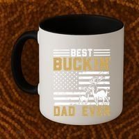Men Best Buckin Dad Ever Deer Hunting Bucking Fathers Day Gift Coffee Mug thumb 2